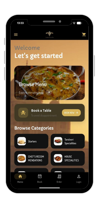 order indian food delivery from our iOS and Android app